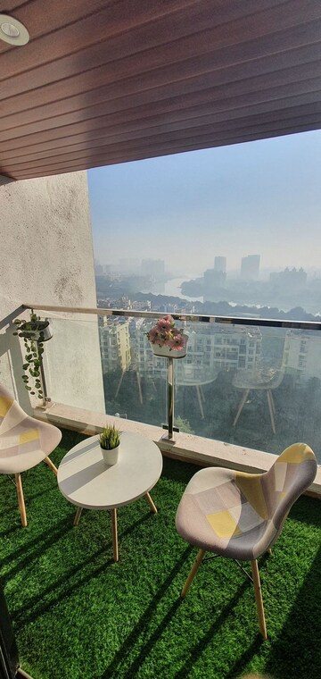 Balcony in 2.5 BHK Apartment at Duville Riverdale Heights, Kharadi – for Rent