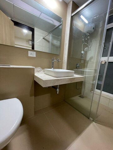 Bathroom in 3 BHK Apartment at L&T Emerald Isle, Powai – for Rent