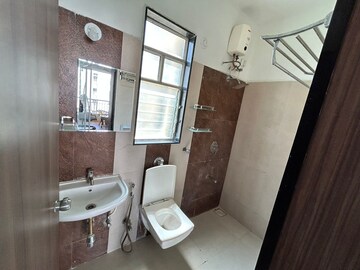 Bathroom in 2 BHK Apartment at Nisarg Akash, Pimple Nilakh – for Rent