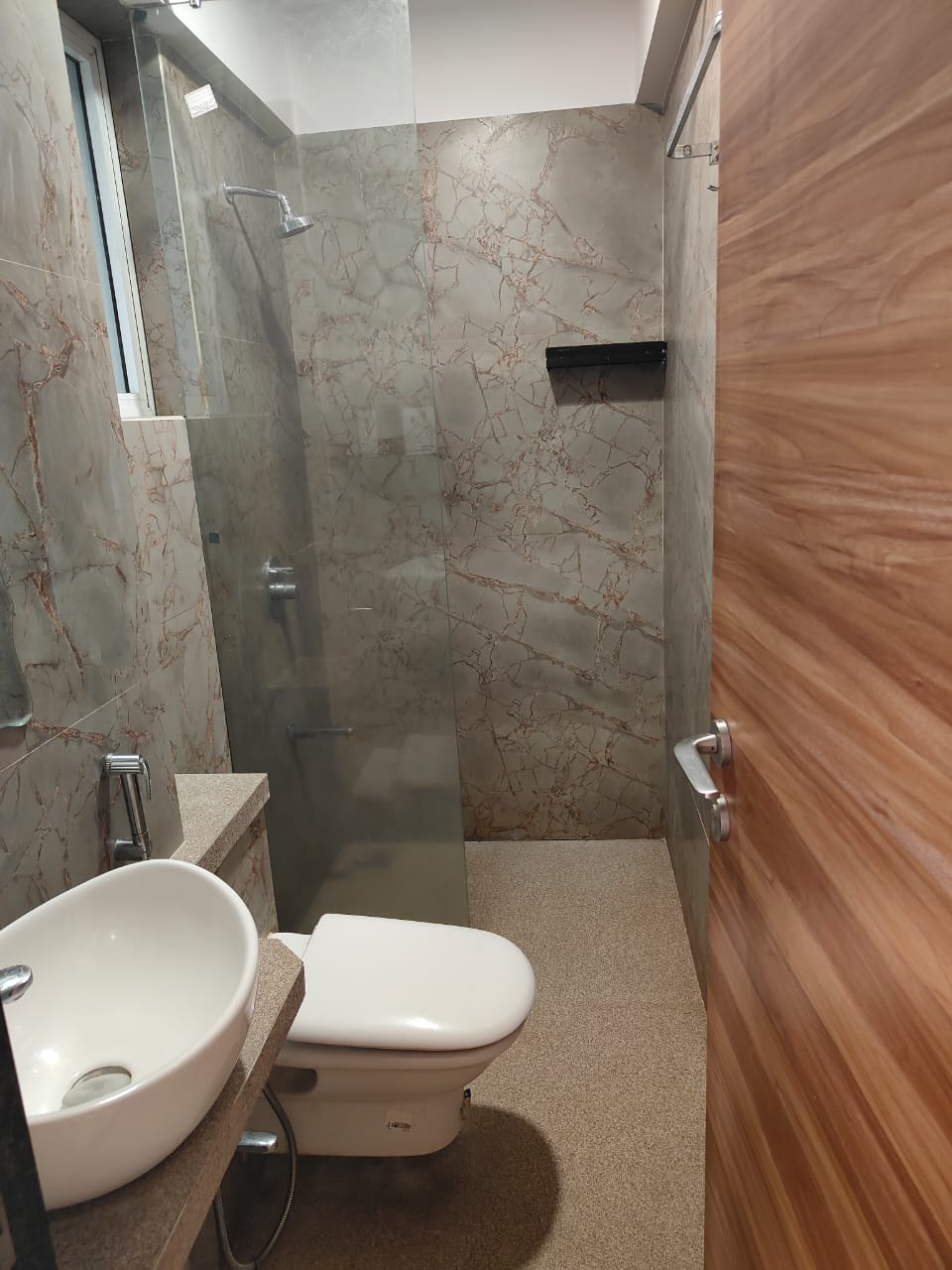 Bathroom in 2 BHK Apartment at Thapar Suburbia, Chembur – for Rent