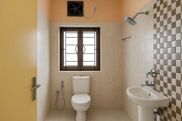 Bathroom in 2 BHK Apartment at New Town – for Sale