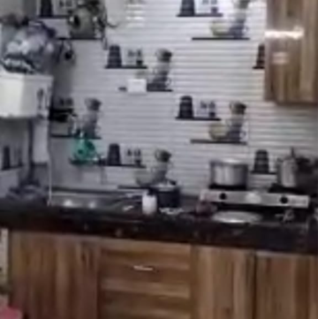 Kitchen in 1 BHK Builder Floor at RWA Residential Society, Mohyal Colony – for Rent