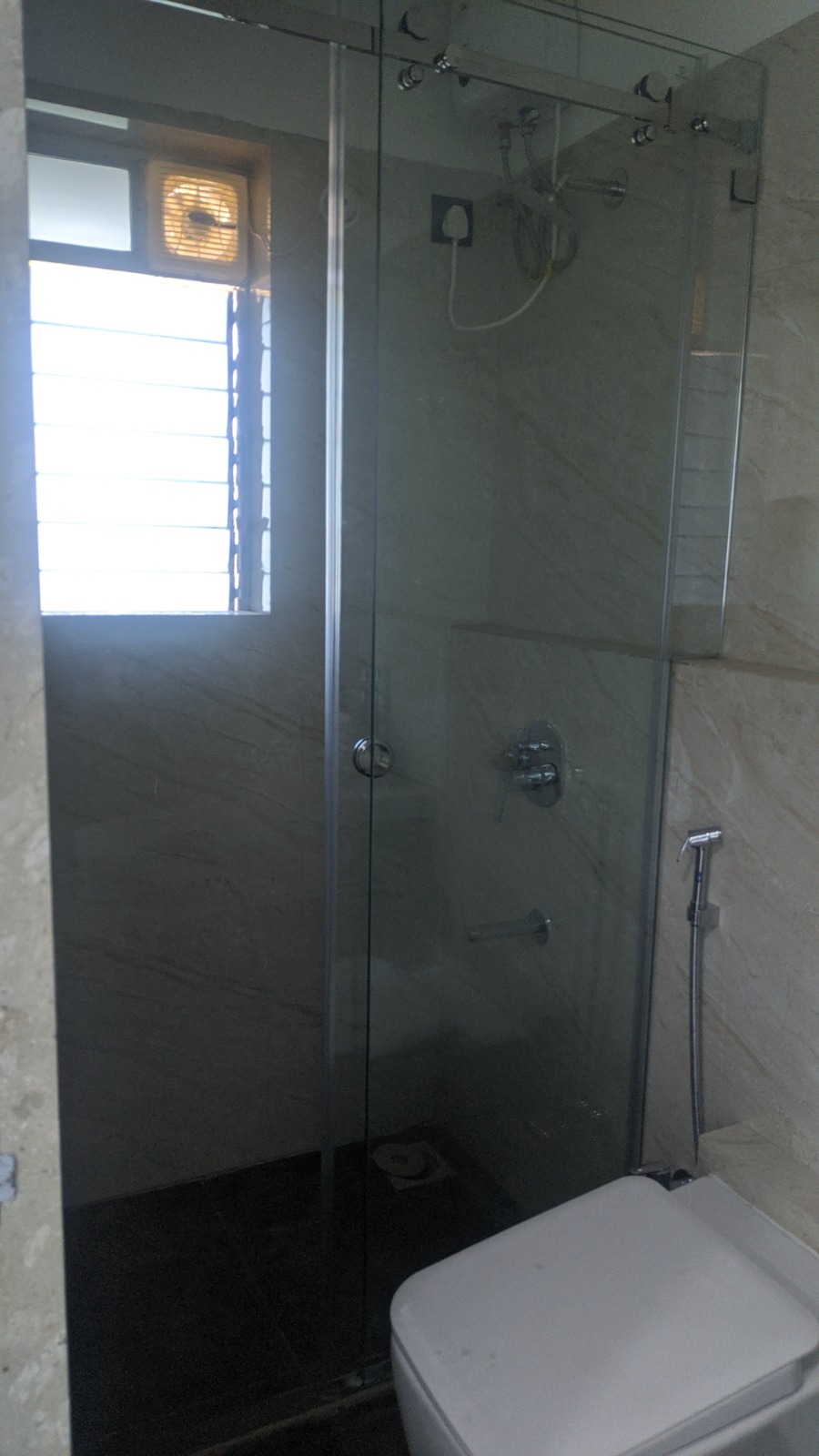 Bathroom in 2 BHK Apartment at Rite Skyluxe, Chembur – for Rent