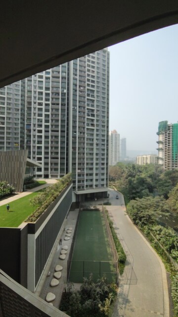 Balcony in 1 BHK Apartment at Kalpataru Immensa, Kolshet Road – for Rent