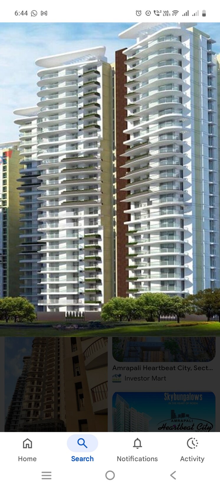 Exterior View, amrapali-heartbeat-city 3 Bedroom 1735 Sq.Ft. Apartment In Sector 107 Noida 9742168