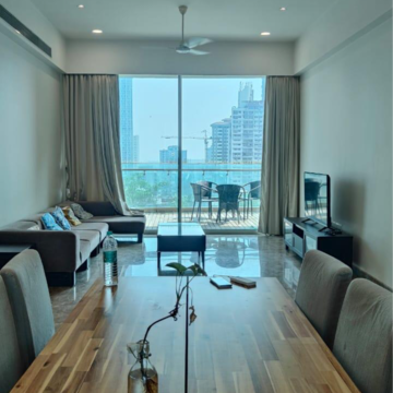 Team Area in 3 BHK Apartment at Avighna One Avighna Park, Currey Road – for Rent