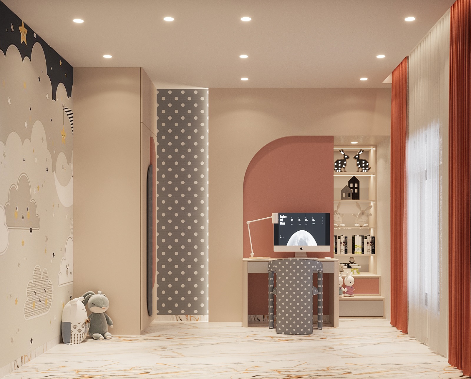 Living Room in 4 BHK Apartment at Acharat Baug, Santacruz West – for Sale