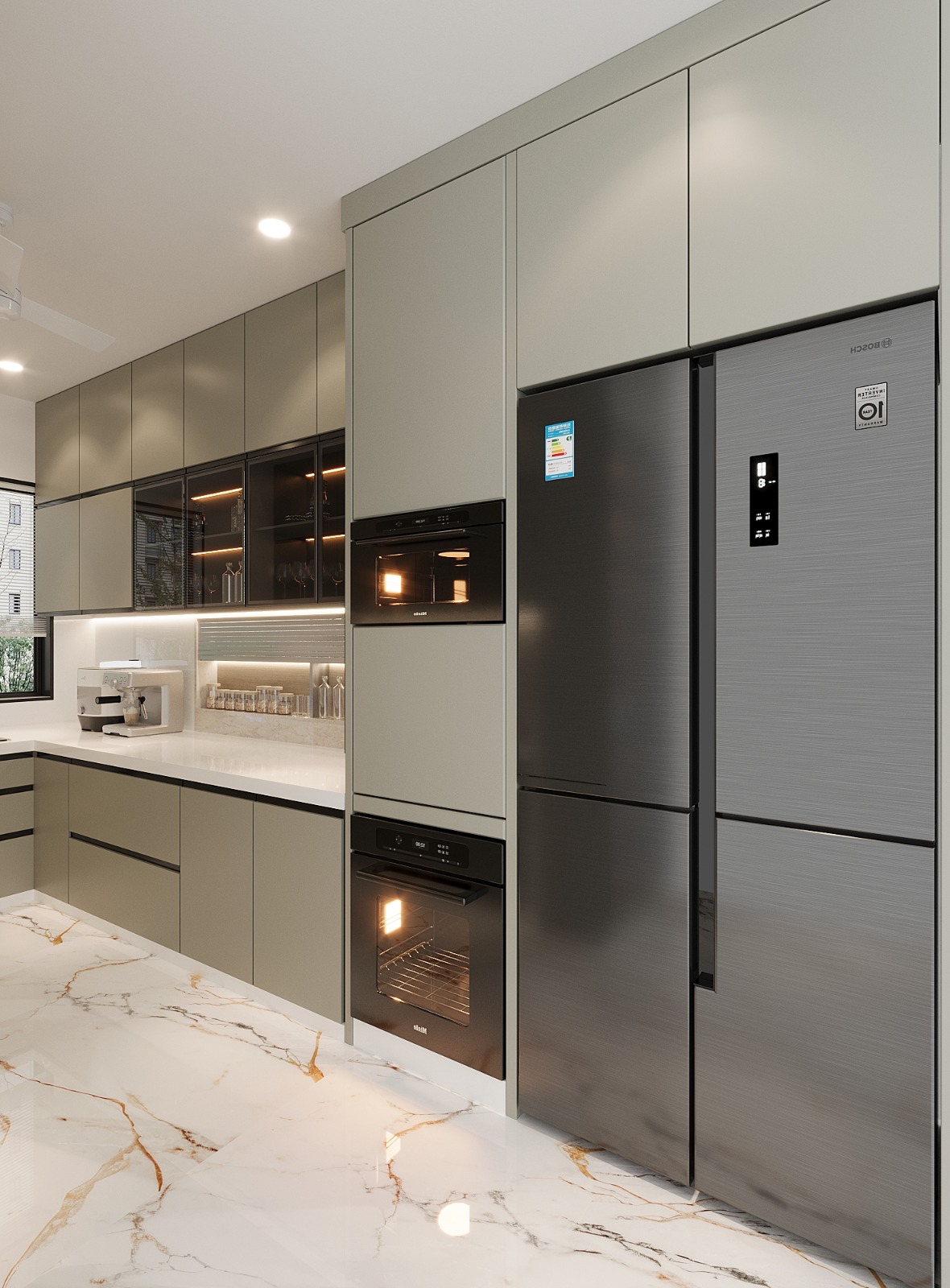 Kitchen, acharat-baug 4 Bedroom 1750 Sq.Ft. Apartment In Santacruz West Mumbai 9742385