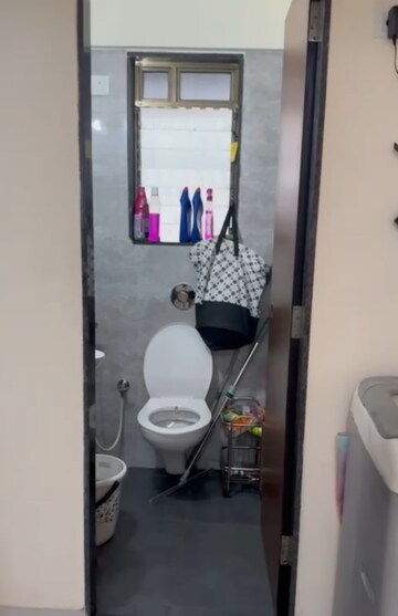 Bathroom in 1 BHK Apartment at DGS Sheetal Krupa, Goregaon East – for Rent