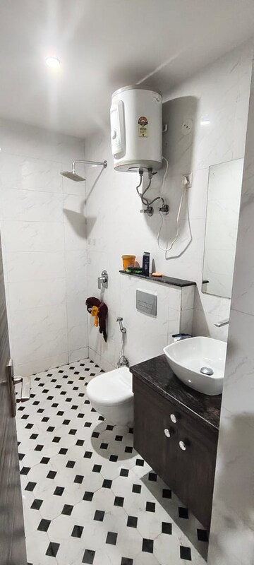Bathroom in 2 BHK Builder Floor at The Galaxy Hotel, Sector 15 – for Rent