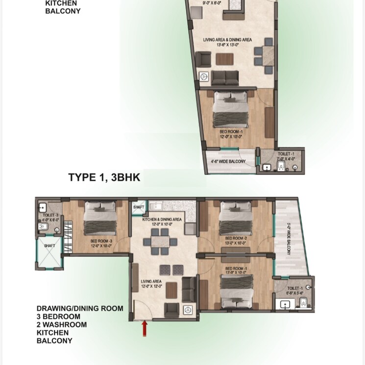 Other, sector 81 2 Bedroom 900 Sq.Ft. Builder Floor In Sector 81 Noida 9742715