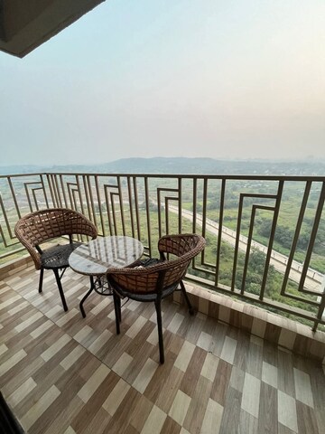 Balcony in 3 BHK Apartment at Hiranandani Meadows, Manpada – for Rent