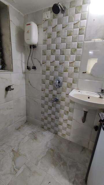 Bathroom in 1 BHK Apartment at La Chapelle Apartment, Malad West – for Rent