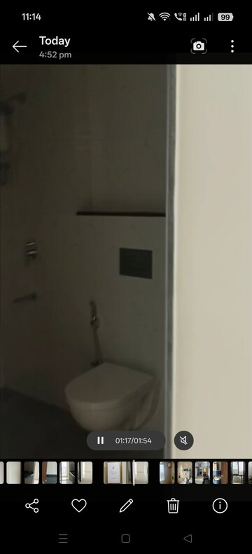 Bathroom in 2 BHK Apartment at Lodha Amara Tower 24 And 25, Kolshet Road – for Rent