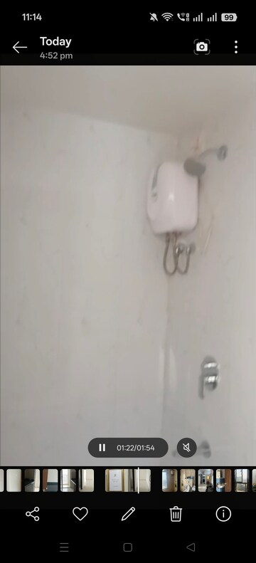 Bathroom in 2 BHK Apartment at Lodha Amara Tower 24 And 25, Kolshet Road – for Rent