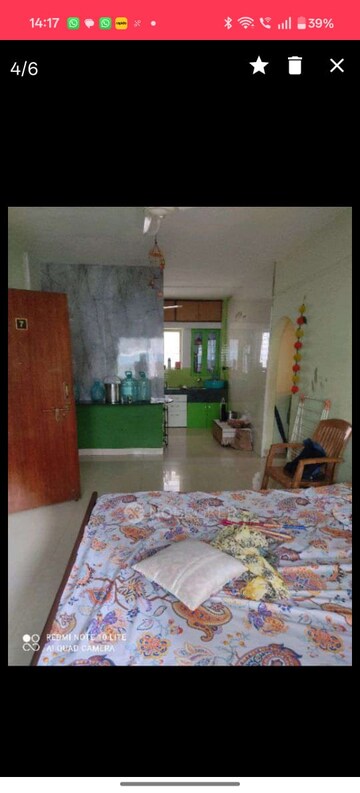 Bedroom in 1 BHK Apartment at Samarth Srushti, Wireless Colony – for Rent