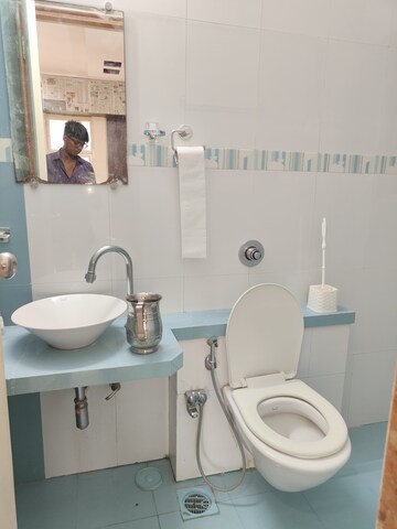 Bathroom in 2 BHK Apartment at Ravi Estate, Pokhran Road No One – for Rent