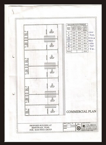 Floor Plan in  Shop at Bibwewadi – for Sale