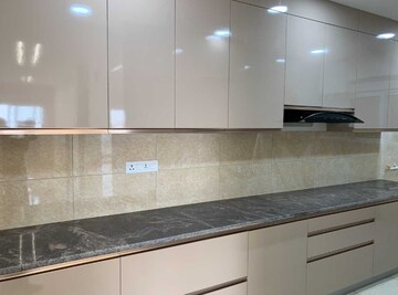 Kitchen in 3 BHK Apartment at Prestige High Fields, Gachibowli – for Rent