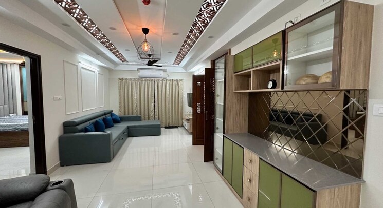 Kitchen, my-home-tarkshya 3 Bedroom 1957 Sq.Ft. Apartment In Kokapet Hyderabad 9743145