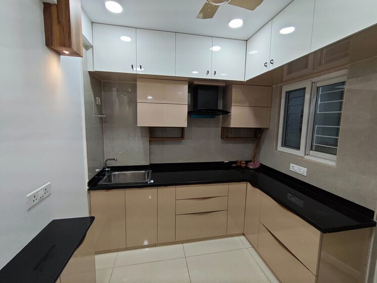 Kitchen, ambience-courtyard 3 Bedroom 1640 Sq.Ft. Apartment In Manikonda Hyderabad 9743148