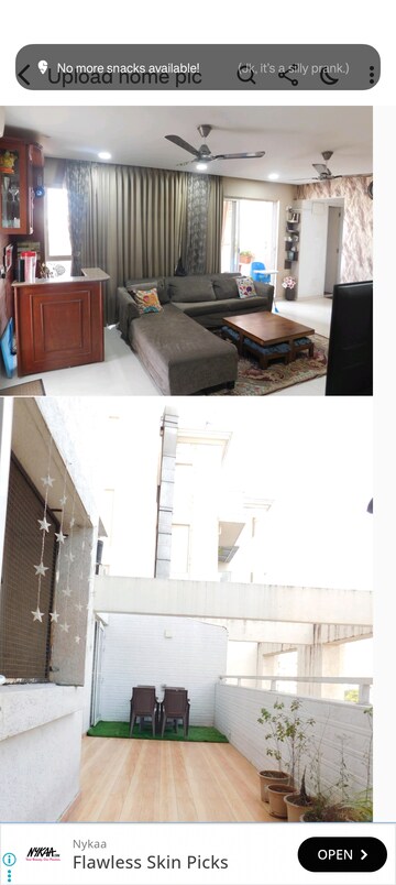 Master Bedroom in 3 BHK Penthouse at Wakad – for Rent