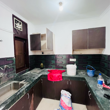 Kitchen in 3 BHK Builder Floor at Panchsheel Vihar – for Rent