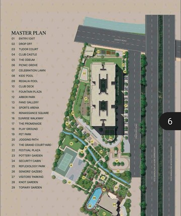 Master Plan in 3 BHK Apartment at Sobha Royal Crest, Banashankari – for Sale