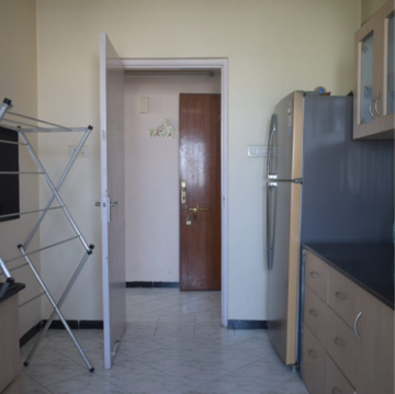 Kitchen in 3 BHK Apartment at Clover Heights, Azad Nagar – for Rent