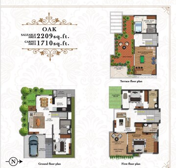 Floor Plan in 3 BHK Apartment at Shriram Chirping Grove 2, Sarjapur Road – for Sale