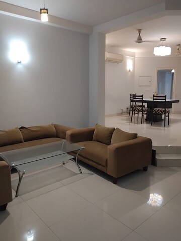 Living Room in 3 BHK Apartment at Malibu Shopping Arcade, South City 2 – for Rent