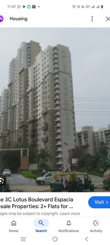 4 BHK Apartment – Exterior View View at 3C Lotus Boulevard Espacia, Sector 100 - for Rent