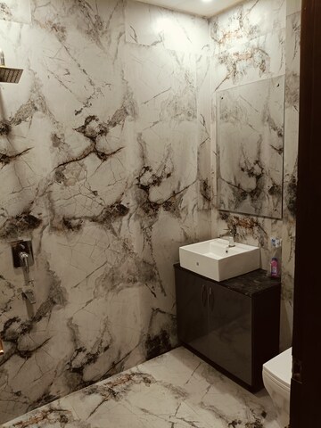 Bathroom in 3 BHK Builder Floor at Pir Machalla – for Rent