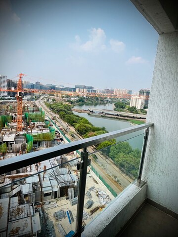 Balcony in 1 BHK Apartment at Duville Riverdale Suites, Kharadi – for Rent