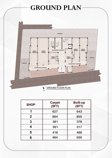 Floor Plan in 2 BHK Apartment at Bankim Nagar – for Sale