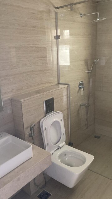 Bathroom in 3 BHK Apartment at Aurobindo Kohinoor, Serilingampally – for Rent