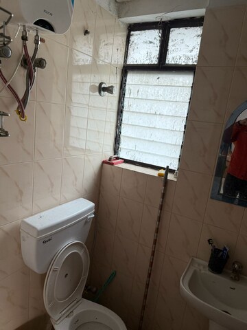 Bathroom in 3 BHK Apartment at Shrachi Greenwood Sonata, Rajarhat New Town – for Rent