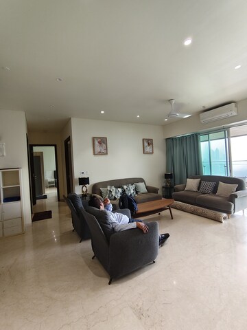 Living Room in 3.5 BHK Apartment at Lokhandwala Minerva Mahalaxmi, Mahalaxmi – for Rent