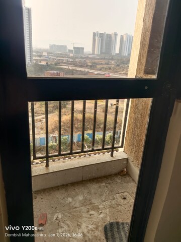 Balcony in 2 BHK Apartment at Runwal Gardens, Dombivli East – for Rent