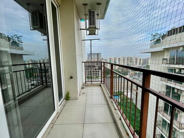 Balcony in 4 BHK Apartment at Barnala Green Lotus Avenue, Ambala Highway – for Rent