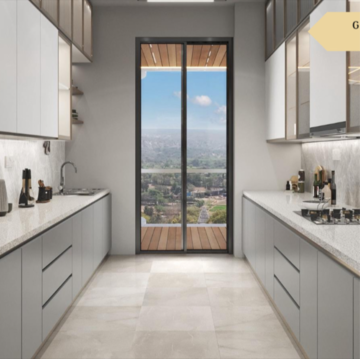 Kitchen in 3 BHK Apartment at 4S The Aurrum, Sector 59 – for Sale