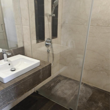 Bathroom in 3 BHK Apartment at Lokhandwala Minerva Mahalaxmi, Arthur rd – for Rent