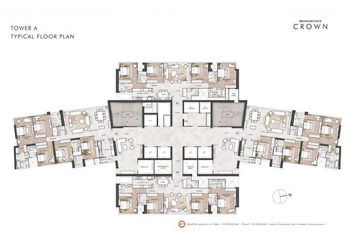 Master Plan, rustomjee-crown 5 Bedroom 3045 Sq.Ft. Apartment In Prabhadevi Mumbai 9749451