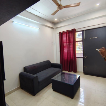 Living Room in 1 BHK Builder Floor at Huda Staff Colony, Durga Colony – for Rent