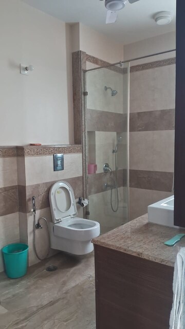 Bathroom in 3 BHK Builder Floor at Sarvodaya Enclave – for Rent