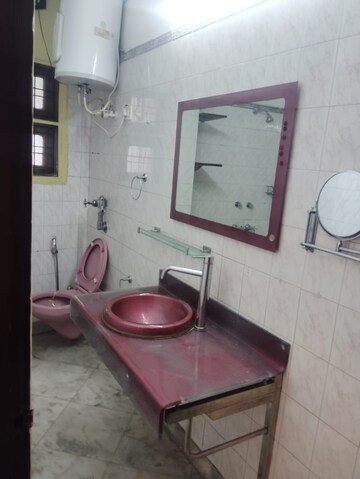 Bathroom in 3 BHK Builder Floor at Sarvodaya Enclave – for Rent