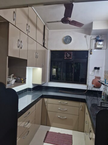 Kitchen in 1.5 BHK Apartment at Cosmos Paradise Complex, Thane West – for Rent