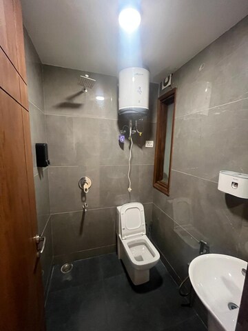 Bathroom in 1 BHK Builder Floor at Saket – for Rent