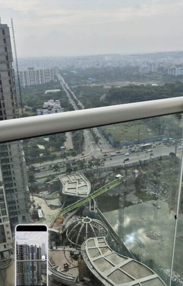 Balcony in 2.5 BHK Apartment at Aurobindo Kohinoor, Serilingampally – for Rent