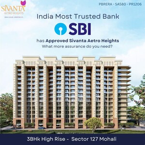 3 BHK Apartment – Exterior View View at Sivanta Residency, Mohali Sector 127 - for Sale